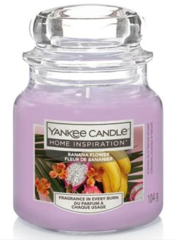 YANKEE CANDLE Yankee Candle Home Inspiration fragranza Banana Flower (fiori di banano) candela piccola